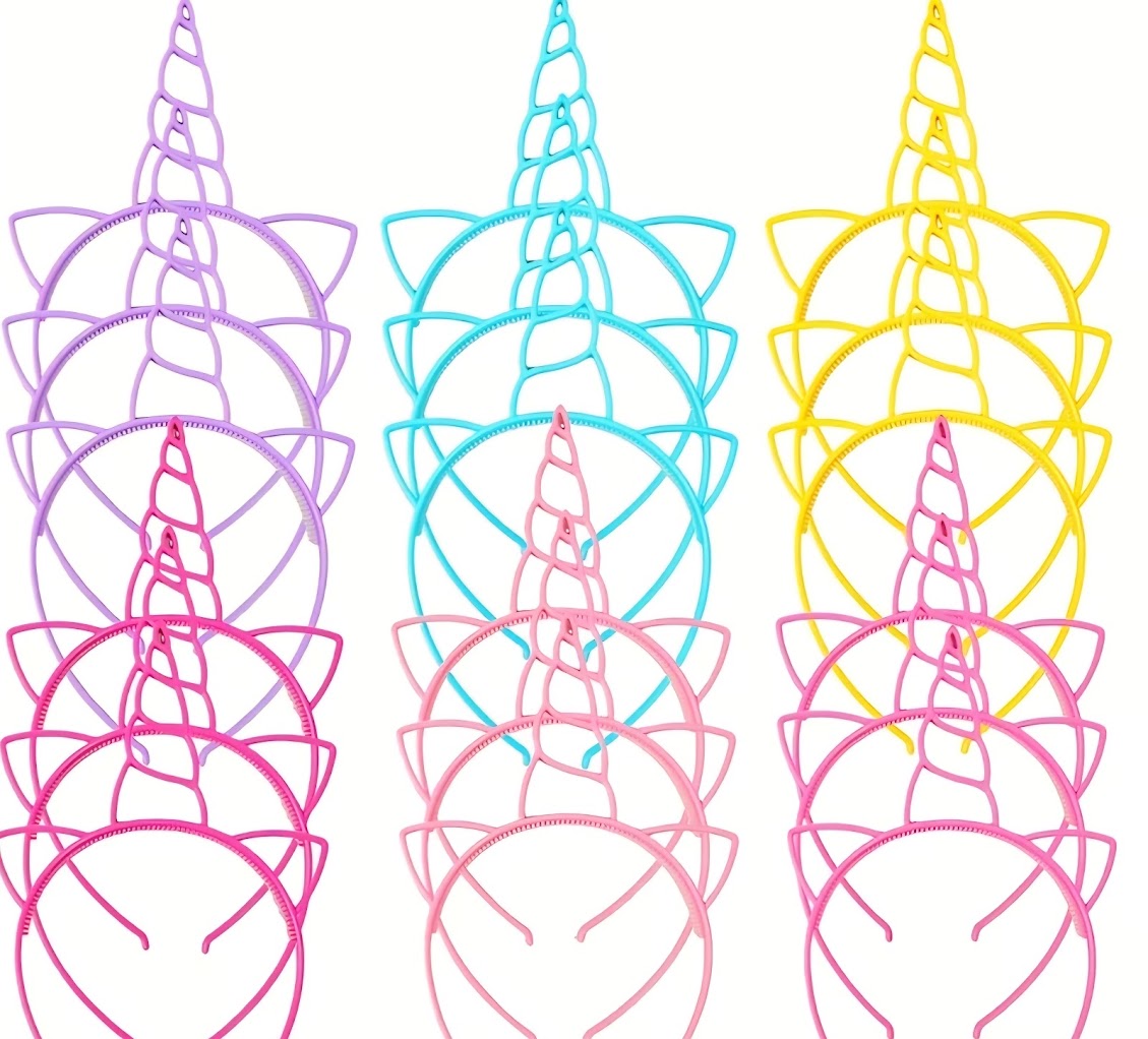 Serre-tête licorne plastique